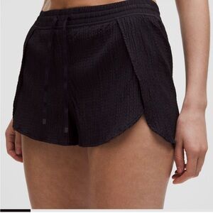 Lululemon Athletica Textured Black Athletic Shorts